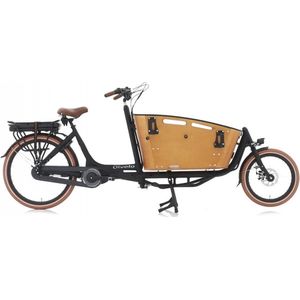 QIVELO CURVE 2 NEW ANANDA E-BAKFIETS BLACK BROWN