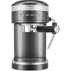 KitchenAid Espressomachine Artisan - koffiemachine met slimme sensortechnologie, stoompijpje en accessoires - Grijs