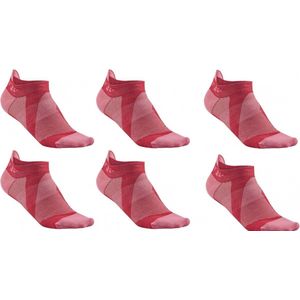 Craft - 6 pack - Stay Cool Mid Sokken - Rood/roze - Maat 46-48