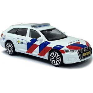 Audi A6 Nederlandse Politie 2019 1:43 Bburago (11cm)  - Modelauto - Schaalmodel - Model auto - Miniatuurautos - Miniatuur auto - Politieauto