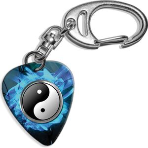 Plectrum sleutelhanger Yin en Yang