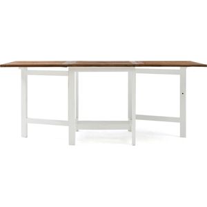 Riviera Maison Eettafel Uitschuifbaar - Wooster Street Dining Table Extendable - 80x70/200 cm - Wit