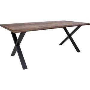 Tony eethoek , 1 eettafel en 6 stoelen mushroom en eik.