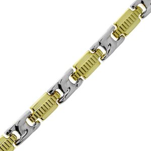 Gouden Fantasie Armband 21 cm 6.3 mm 14 karaats