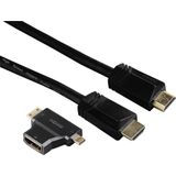 Hama Hdmi-Kabel 1,5M + 2 Adapters