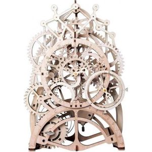 bouwset Pendulum klok hout beige 166-delig