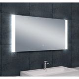 Badkamerspiegel Sunny 120x60cm Geintegreerde LED Verlichting Verwarming Anti Condens Touch Lichtschakelaar Dimbaar