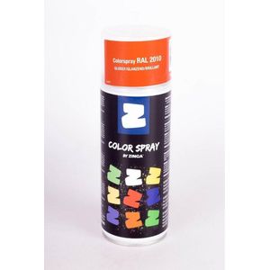 Zinga Color Spray verf -  coating - RAL  2010 Oranje  400 ml goss - toepasbaar op gegalvaniseerde en diverse andere ondergronden