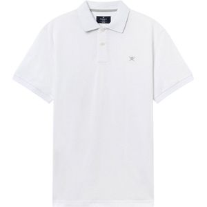 Hackett - Polo Wit - Slim-fit - Heren Poloshirt Maat L
