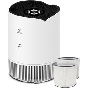 Vibrix Luchtreiniger Slaapkamer - 30 m2 - 2X HEPA Filter - Ionisator - Luchtfilter - Air Purifier - Air Cleaner - PureFlow30 - CADR 180m3/h