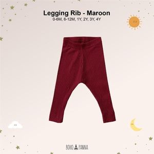 Boho Panna - legging - Maroon / rood - maat 104