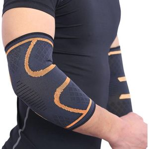 Armbrace - Elleboog Brace - Tennis Elleboog - Golf Arm - Tennisarm Brace - Elleboog Ondersteuning - Artrose - Reuma - Oranje