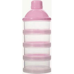 Melkpoeder - Babypoeder Doseerdoosje - Doseerflesje - Kraamcadeau - Bewaarbakjes - Dispenser - Roze