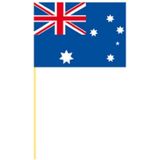 50x stuks grote coctailprikkers vlag Australie 9.5 cm - Landen vlaggen feestartikelen/versieringen