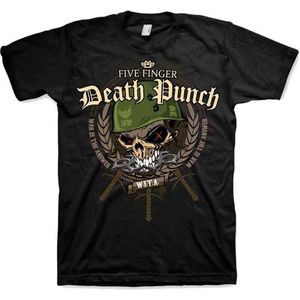 Five Finger Death Punch - War Head Heren T-shirt - L - Zwart