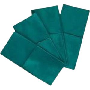 Luxe velvet bestekhouders NOELLA - Groen - 100% Polyester - 11 x 24 cm - 4 stuks - Classy - Luxe - Hotel kwaliteit - Kersttip - Kerstcadeau - Kerst - Black Friday