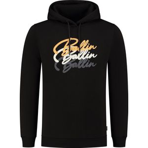 Ballin Amsterdam - Heren Regular fit Sweaters Hoodie LS - Black - Maat S