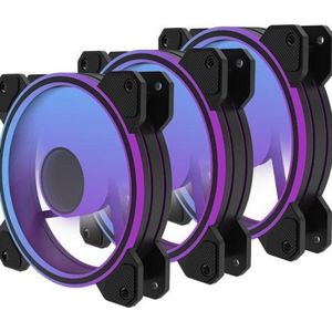 PREYON Eagle Eye 120 PWM ARGB 3-pack - ARGB - Mirror Effect - Zwart