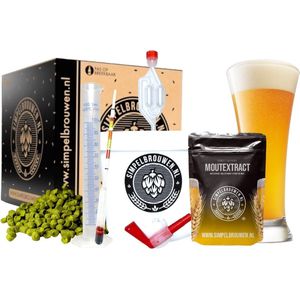 SIMPELBROUWEN® - Simpel Weizen - Bierbrouwpakket - Zelf bier brouwen pakket - Startpakket - Gadgets Mannen - Cadeau - Cadeau voor Mannen en Vrouwen - Bier - Verjaardag - Cadeau voor man - Verjaardag Cadeau Mannen