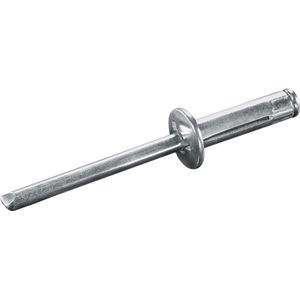 GOEBEL® - 500 x Spreid blindklinknagels (Ø x L) 4,8 x 17,2 mm - Staal verzinkt / Staal verzinkt - Vlakke kop - TRI-GO - 7088481720 - Popnagel