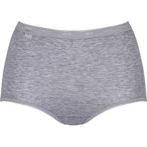 Sloggi dames Basic Maxi slip - Taille dames ondergoed katoen - Dames onderbroek - 38 - Grijs