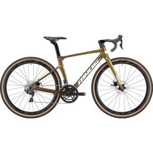 Rinos Sandman 3.0 Carbon - Gravel Fiets - Gravel Bike met SHIMANO 105 ST-R7000 - 22 versnellingen en schijfremmen - lichte fiets voor dames en heren - 700 x 40C - Kameleon Goud - Groent 50