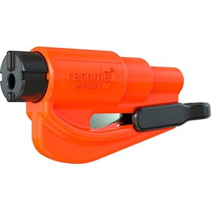 ResQMe Veiligheidshamer Oranje - Sleutelhanger - Origineel- Lifehammer - Noodhamer - Reddingshamer - Gordelsnijder – Auto hamer