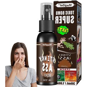 Vloeibare geur Spray - Scheetspray - Geurspray voor stinkende scheetjes - Vloeibaar scheetspeelgoed - Kruimhoopgeur 30 ml