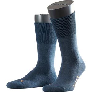 FALKE Run anatomische pluche zool katoen sokken unisex blauw - Maat 49-50