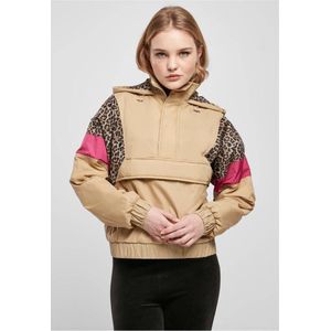 Urban Classics - AOP Mixed Pullover Jas - 3XL - Beige