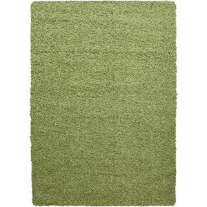Pochon - Tapijt Life - Groen - 110x60x3 - Vloerkleed - Hoogpolige Vloerkleed
