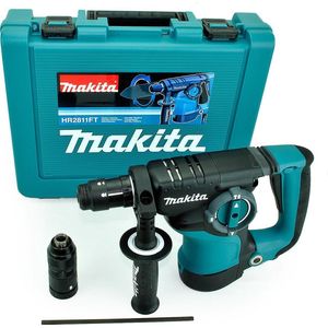 Makita HR2811FT SDS-plus Combihamer incl. snelspanboorkop in koffer - 800W - 2,9J