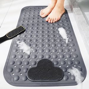 Douchemat antislip massage met drainagegaten, grote antislipmat, zacht en comfortabel, schimmelbestendig, machinewasbaar, voor bad en badkamer