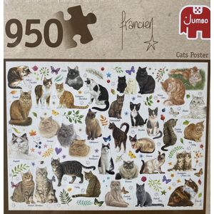 Jumbo Premium Collection Puzzel Francien Cat's Poster - Legpuzzel - 950 stukjes