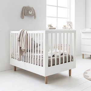 Petite Amélie ® Ledikant - Babybed wit 70x140 cm - meegroeibed 0 - 6 jaar - groeid met je kind mee