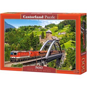 Train on the Bridge Puzzel (500 stukjes, hobby)