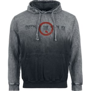 Queens Of The Stone Age Logo Trui met capuchon grijs M Katoen Heren - Band merch, Bands
