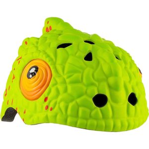 Crazy Safety - Kinderfietshelm - Groene Kameleon - S/M - 49-55 cm verstelbaar