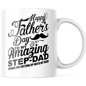 Vaderdag Mok Happy Fathersday stepdad