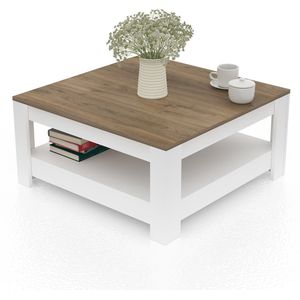 Emob - Salontafel - Wit - 89x89x48 cm