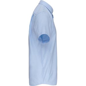 Overhemd Heren 6XL Kariban Korte mouw Oxford Blue 70% Katoen, 30% Polyester
