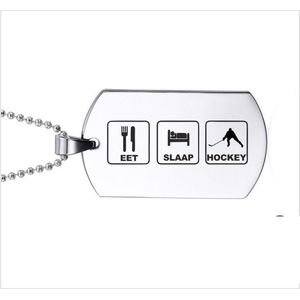 Ketting RVS - Eet Slaap Hockey