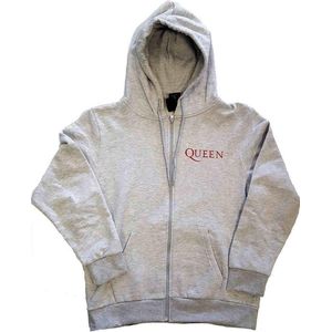 Queen - Classic Crest Vest met capuchon - XL - Grijs