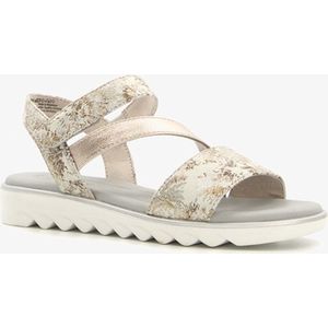 Softline dames sandalen met metallic details - Grijs - Maat 37