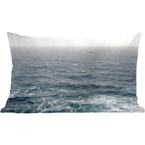 Sierkussens - Kussen - Een ruige zee - 60x40 cm - Kussen van katoen