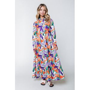 Colourful Rebel Vianne Big Flower Maxi Dress - M
