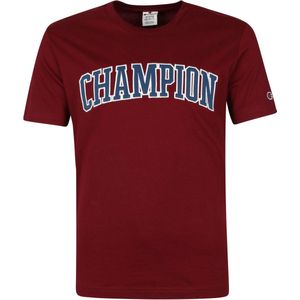 Champion - T-Shirt Logo Bordeaux - Heren - Maat M - Regular-fit