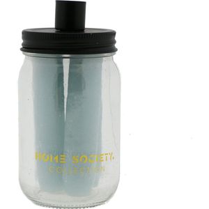 Home Society - Candle Jar Mason - blue