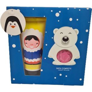 Bath Confetti Cadeau Pakket - Badschuim - Sweet bloom - Zoete bloem geur - 2 Delige set