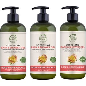 PETAL FRESH - Bath & Shower Gel Rose & Honeysuckle - 3 Pak